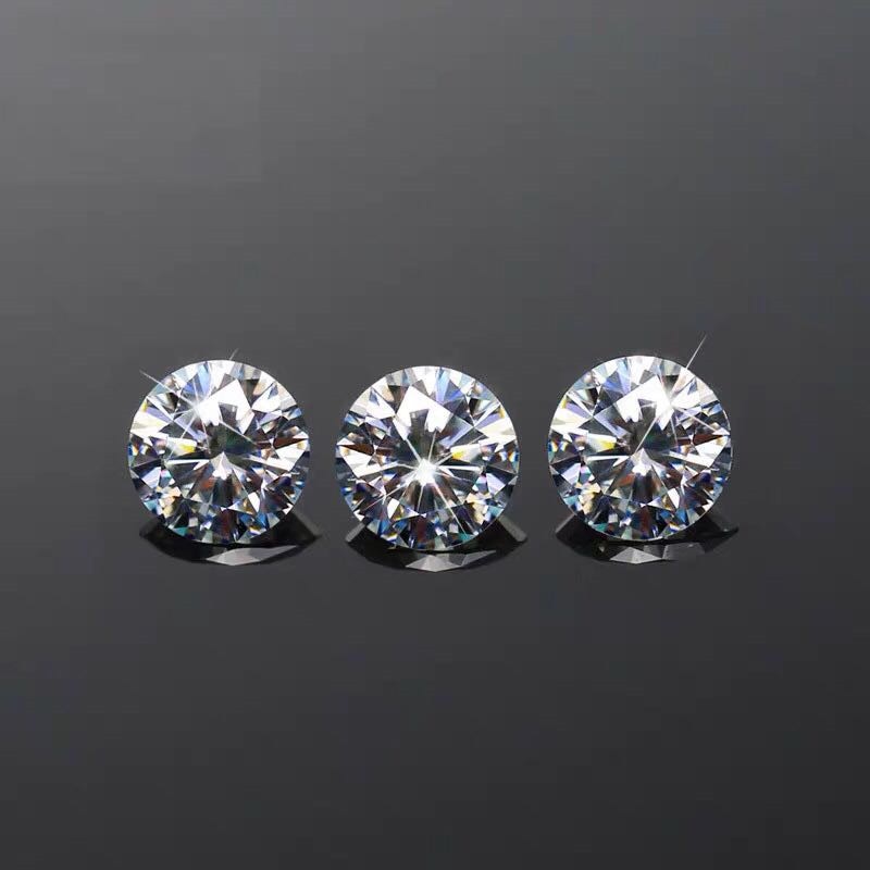 Loose-Moissanite-1CT-6-5MM-D-Color-VVS-Excellent-Round-Cut-Lab-Diamond-Test-Passed-With