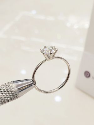 NHẪN SOLITAIRE MOISSANITE 6.3LI 105CUT