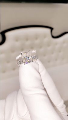 NHẪN PAVE' VIÊN CHỦ RADIANT 3.0CT