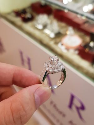 NHẪN MOISSANITE VIÊN CHỦ 5.4LI