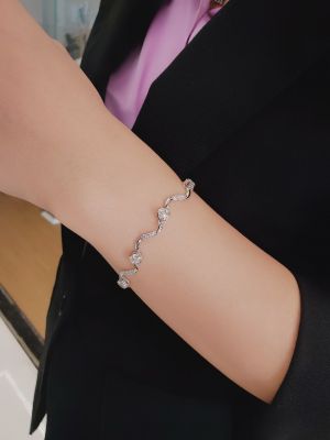 LẮC TAY MOISSANITE SÓNG 4.5LI