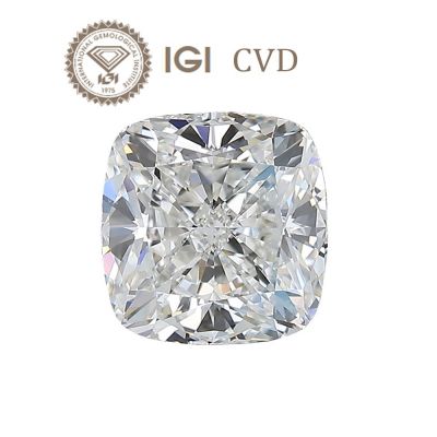 KIM CƯƠNG NUÔI CẤY CUSHION CVD- 0.96ct/5.93mm/F/VVS2/EX/EX - IGI494176223