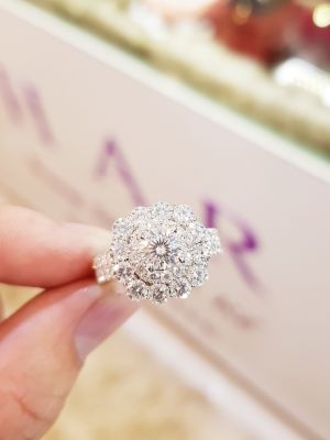 NHẪN MOISSANITE VIÊN CHỦ 5.4LI