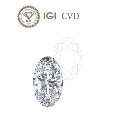 KIM CƯƠNG NUÔI CẤY - 10.2 ly 2.00CT D VVS2 - LG561278948