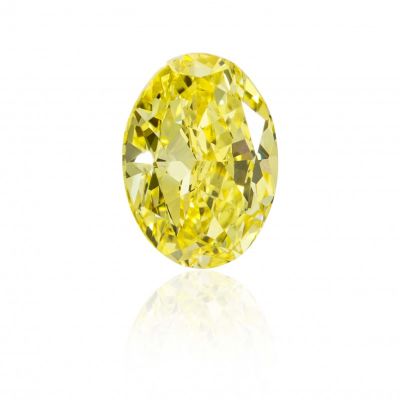 Moissanite Fancy Light Yellow Oval