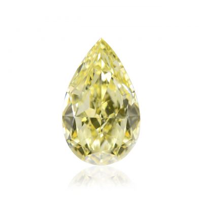 Moissanite Fancy Light Yellow Pear