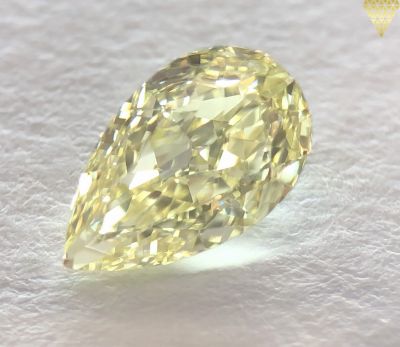 Moissanite Fancy Light Yellow Pear