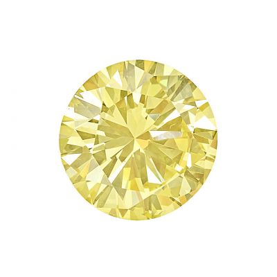 Moissanite Fancy Light Yellow Round