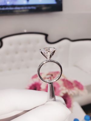 NHẪN SOLITAIRE ĐÍNH VIÊN CHỦ MOISSANITE 10Li