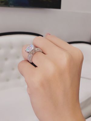 NHẪN SAN HÔ PAVE (STYLE 3) VIÊN CHỦ 10LI