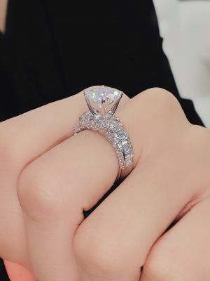 NHẪN NƠ ĐÍNH VIÊN CHỦ MOISSANITE 9LI